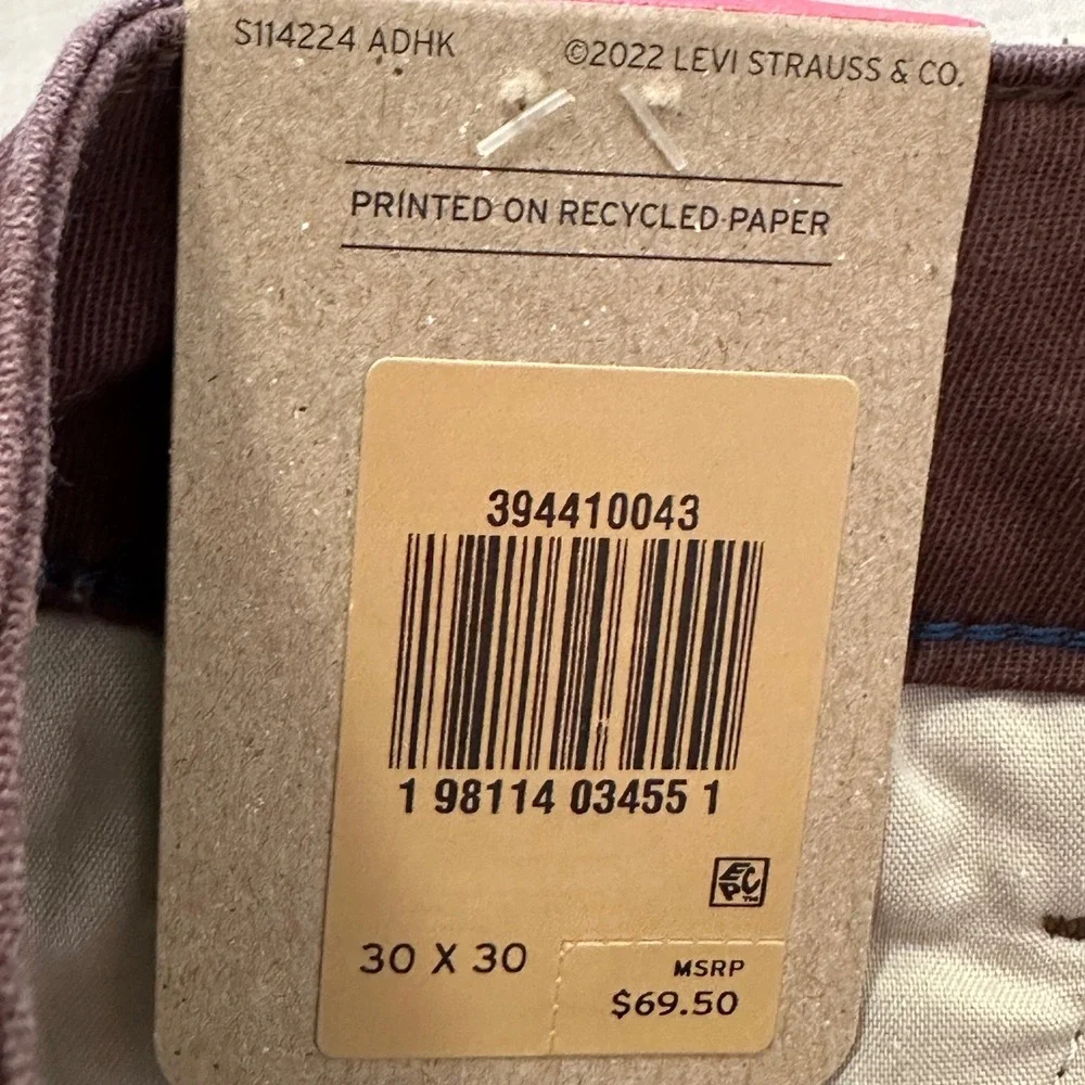 Levi's Men's 30x30 XX Cargo Taper Pants Brown‎ Stretch Utility 90s Y2K NEW
